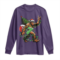 Funny Santa Bigfoot 67 Christmas Tree Xmas Lights Long Sleeve Shirt - Wonder Print Shop