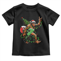 Funny Santa Bigfoot 67 Christmas Tree Xmas Lights Toddler T Shirt - Wonder Print Shop