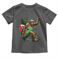Funny Santa Bigfoot 67 Christmas Tree Xmas Lights Toddler T Shirt - Wonder Print Shop