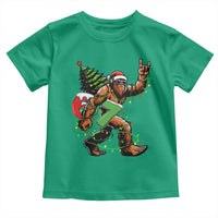 Funny Santa Bigfoot 67 Christmas Tree Xmas Lights Toddler T Shirt - Wonder Print Shop