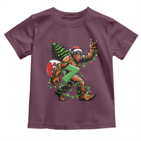 Funny Santa Bigfoot 67 Christmas Tree Xmas Lights Toddler T Shirt - Wonder Print Shop