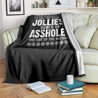 Funny Christmas Vacation Jolliest Bunch Of Assholes Throw Blanket Xmas Movie - Wonder Print Shop