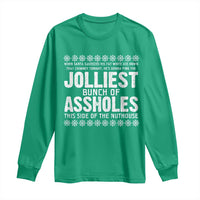 Funny Christmas Vacation Jolliest Bunch Of Assholes Long Sleeve Shirt Xmas Movie - Wonder Print Shop