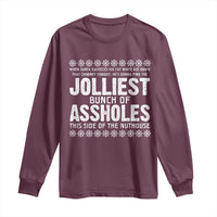 Funny Christmas Vacation Jolliest Bunch Of Assholes Long Sleeve Shirt Xmas Movie - Wonder Print Shop