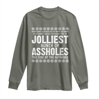 Funny Christmas Vacation Jolliest Bunch Of Assholes Long Sleeve Shirt Xmas Movie - Wonder Print Shop