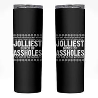 Funny Christmas Vacation Jolliest Bunch Of Assholes Skinny Tumbler Xmas Movie - Wonder Print Shop