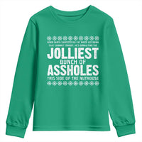 Funny Christmas Vacation Jolliest Bunch Of Assholes Youth Sweatshirt Xmas Movie - Wonder Print Shop