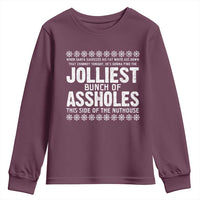 Funny Christmas Vacation Jolliest Bunch Of Assholes Youth Sweatshirt Xmas Movie - Wonder Print Shop