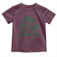 Funny Christmas Philadelphia Fan Toddler T Shirt Fly Santa Fly Eagles Philly Pride - Wonder Print Shop