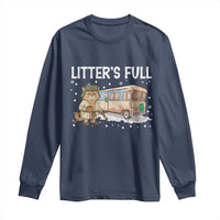 Funny Christmas Vacation Litter's Full Cat Long Sleeve Shirt Xmas Movie - Wonder Print Shop