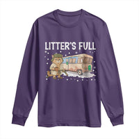 Funny Christmas Vacation Litter's Full Cat Long Sleeve Shirt Xmas Movie - Wonder Print Shop