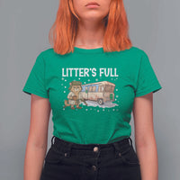Funny Christmas Vacation Litter's Full Cat T Shirt For Women Xmas Movie - Wonder Print Shop