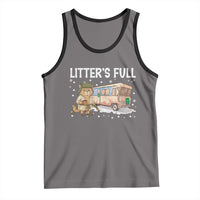 Funny Christmas Vacation Litter's Full Cat Tank Top Xmas Movie - Wonder Print Shop