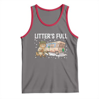 Funny Christmas Vacation Litter's Full Cat Tank Top Xmas Movie - Wonder Print Shop