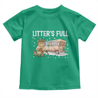 Funny Christmas Vacation Litter's Full Cat Toddler T Shirt Xmas Movie - Wonder Print Shop