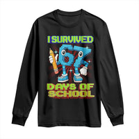 Funny I Survived 67 Days Of School Long Sleeve Shirt Six Seven Meme Pixel Game Gen Alpha - Wonder Print Shop