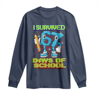 Funny I Survived 67 Days Of School Long Sleeve Shirt Six Seven Meme Pixel Game Gen Alpha - Wonder Print Shop