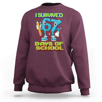 Funny I Survived 67 Days Of School Sweatshirt Six Seven Meme Pixel Game Gen Alpha - Wonder Print Shop