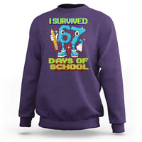 Funny I Survived 67 Days Of School Sweatshirt Six Seven Meme Pixel Game Gen Alpha - Wonder Print Shop