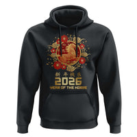 Chinese New Year 2026 Year of The Horse Hoodie Golden Zodiac Horse - Wonder Print Shop