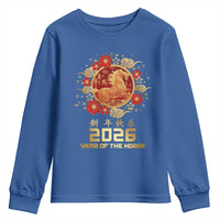 Chinese New Year 2026 Year of The Horse Youth Sweatshirt Golden Zodiac Horse - Wonder Print Shop