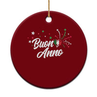 Funny Buon Anno Itlalian New Year Ceramic Ornament Italy Heart - Wonder Print Shop