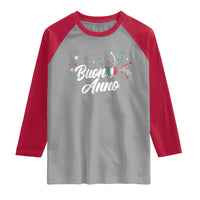 Funny Buon Anno Itlalian New Year Raglan Shirt Italy Heart - Wonder Print Shop