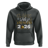 Spanish New Year 2026 Hoodie Feliz Ano Nuevo NYE Party Faux Glitter Effect Printed - Wonder Print Shop