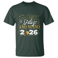Spanish New Year 2026 T Shirt Feliz Ano Nuevo NYE Party Faux Glitter Effect Printed - Wonder Print Shop