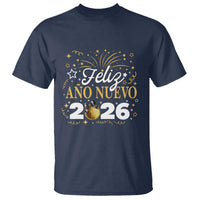 Spanish New Year 2026 T Shirt Feliz Ano Nuevo NYE Party Faux Glitter Effect Printed - Wonder Print Shop