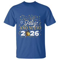 Spanish New Year 2026 T Shirt Feliz Ano Nuevo NYE Party Faux Glitter Effect Printed - Wonder Print Shop