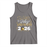 Spanish New Year 2026 Tank Top Feliz Ano Nuevo NYE Party Faux Glitter Effect Printed - Wonder Print Shop