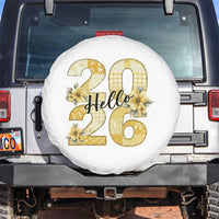 Hello New Year 2026 Vintage Floral Patchwork Quilt Spare Tire Cover - Wonder Print Shop