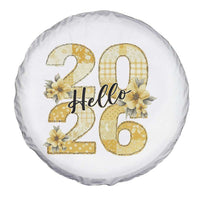 Hello New Year 2026 Vintage Floral Patchwork Quilt Spare Tire Cover - Wonder Print Shop