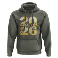 Hello New Year 2026 Vintage Floral Patchwork Quilt Hoodie - Wonder Print Shop