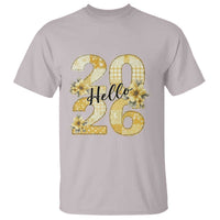 Hello New Year 2026 Vintage Floral Patchwork Quilt T Shirt - Wonder Print Shop