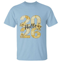 Hello New Year 2026 Vintage Floral Patchwork Quilt T Shirt - Wonder Print Shop