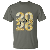 Hello New Year 2026 Vintage Floral Patchwork Quilt T Shirt - Wonder Print Shop
