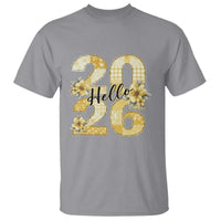 Hello New Year 2026 Vintage Floral Patchwork Quilt T Shirt - Wonder Print Shop