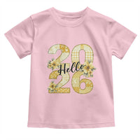 Hello New Year 2026 Vintage Floral Patchwork Quilt Toddler T Shirt - Wonder Print Shop