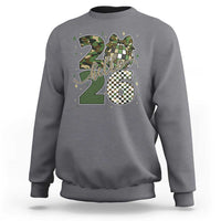 Camo Happy New Year Party 2026 Sweatshirt Camouflage Disco Ball - Wonder Print Shop