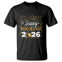 Scottish New Year 2026 T Shirt Happy Hogmanay NYE Party Faux Glitter Effect Printed - Wonder Print Shop