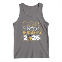 Scottish New Year 2026 Tank Top Happy Hogmanay NYE Party Faux Glitter Effect Printed - Wonder Print Shop