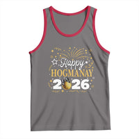 Scottish New Year 2026 Tank Top Happy Hogmanay NYE Party Faux Glitter Effect Printed - Wonder Print Shop