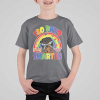 Funny 120 Days Smarter Afro African American Girl T Shirt For Kid