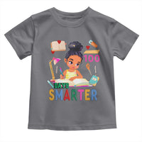 Funny 100 Days Smarter Black Afro African American Girl Toddler T Shirt