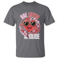 Funny Valentine's Day T Shirt One Loved Dude Cute Heart Checkerboard