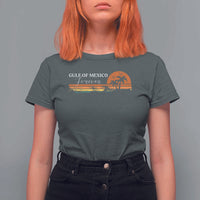 Gulf Of Mexico Forever T Shirt For Women Beach Palm Treen Vintage Retro