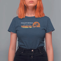 Gulf Of Mexico Forever T Shirt For Women Beach Palm Treen Vintage Retro