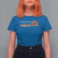 Gulf Of Mexico Forever T Shirt For Women Beach Palm Treen Vintage Retro